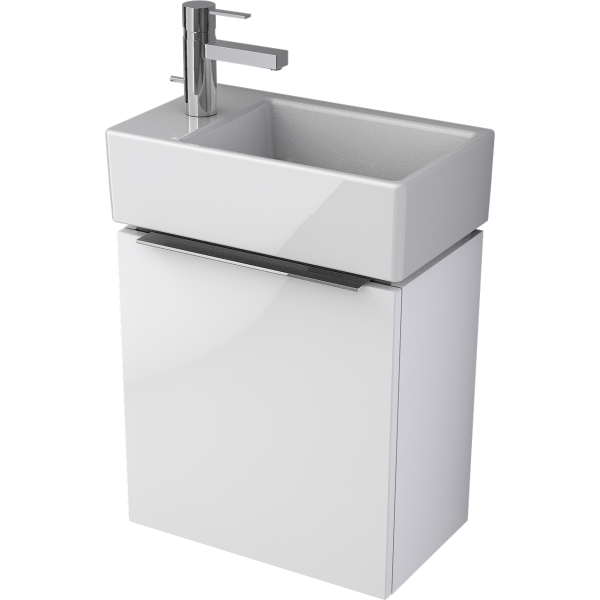 PACK STRADA Umývadielko 45x27 cm Ľavé, K081701 + BETA Skrinka pod umývadielko 43x47x26 cm, TI0502ZZ, PA0045ZZ