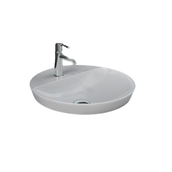 VARIANT Umývadlo zapustné kruhové ø42 cm s otvorom pre batériu, VARDI14201AWHA