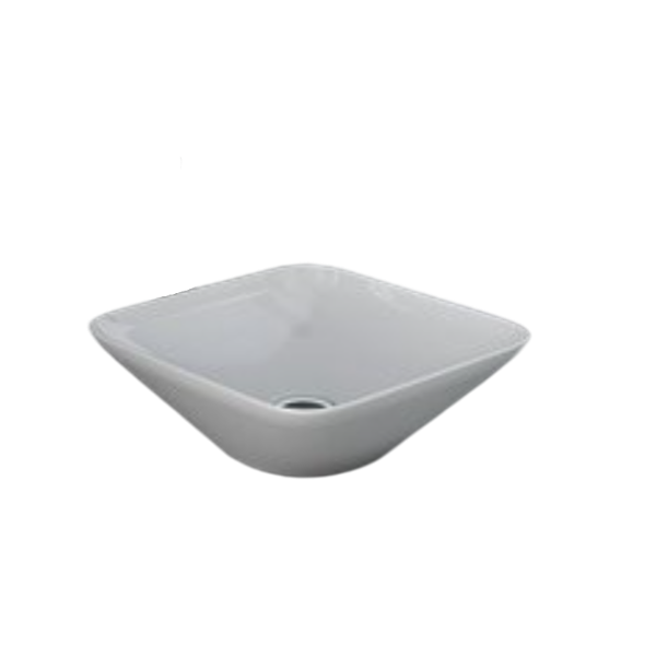 VARIANT Umývadlo na dosku štvorcové 36x36 cm, VARCT43600AWHA