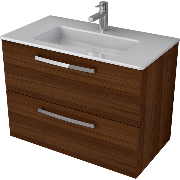 ALPHA Skrinka pod umývadlo 80 cm, dvojzásuvka bez hornej dosky, TI0404ZE