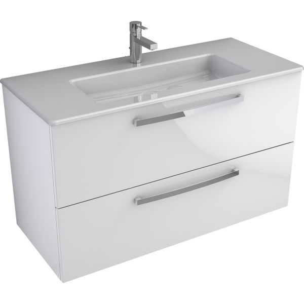 ALPHA Skrinka pod umývadlo 100 cm, dvojzásuvka bez hornej dosky, TI0406ZZ