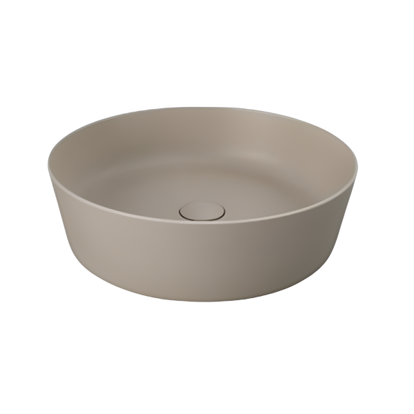 RAK FEELING Umývadlo na dosku matné cappuccino 42x42x13 cm, FEECT4200.514