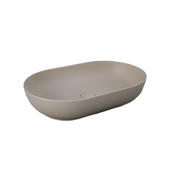 RAK FEELING Umývadlo na dosku matná cappuccino 55x35x13 cm, FEECT5500.514