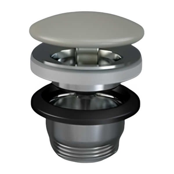 FEELING Neuzatvárateľná keramická odpadová garnitúra, MATT GREIGE, DUO002.505