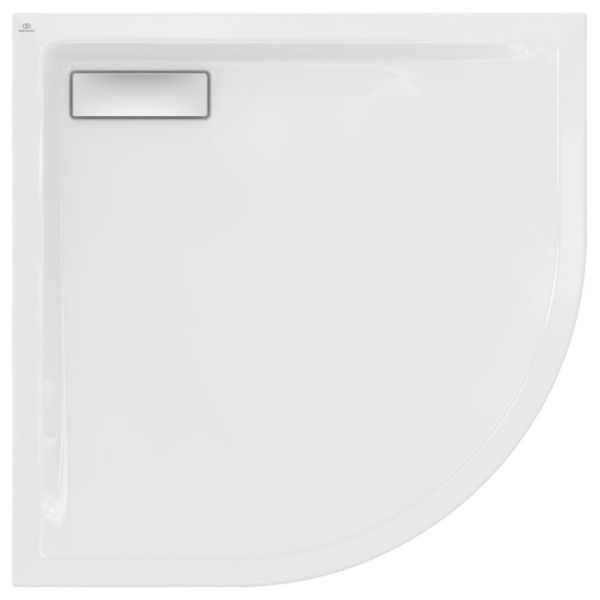 Sprchová vanička akrylátová - štvrťkruh - 90x90cm - lesklá biela,  T449201