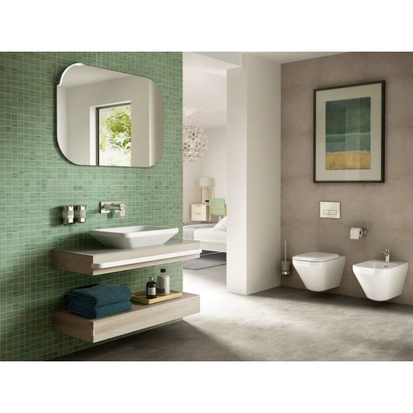 TONIC II Nábytková konzola 100 cm, R4312FF 2 ks + TONIC II Vrchná doska, R4323FF + TONIC II Doska sklo, R4336SA + TONIC II Madlo, R4360WG