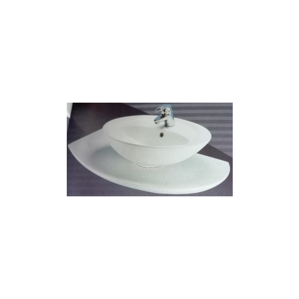 Dahlia keramická polica pod umývadlo J252001 100x53 cm, ľavé prevedenie