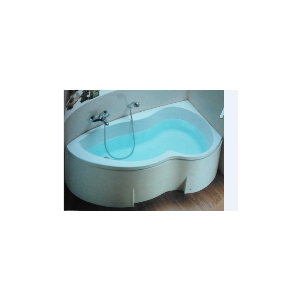 Dahlia vaňa anatomicky tvarovaná 180x90 cm s čelný panelom a sifónom, J281501, Ľavá