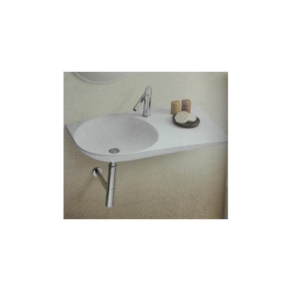 Independent  umývadlo 110x50 cm s odkladacou plachou vpravo T072801