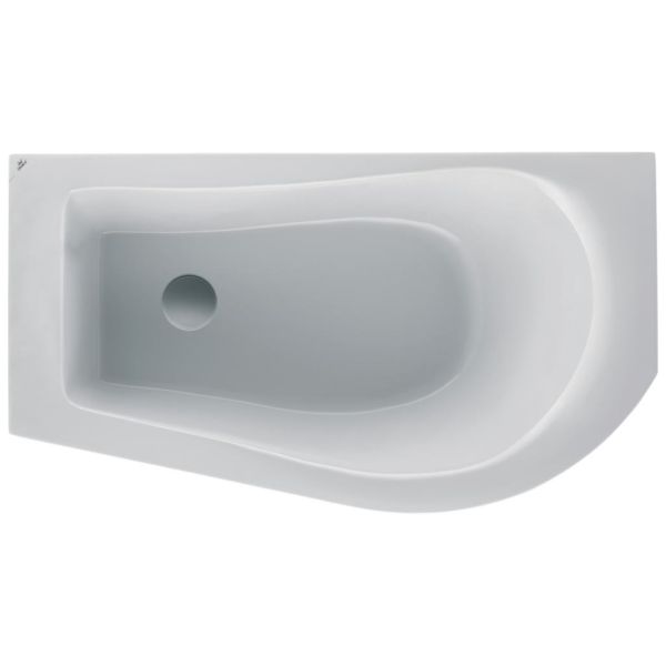 FIRST Vaňa asymetrická Ľavá 160x90/70 cm s IWS sifónom vrátane nosnej konštrukcie, T945201