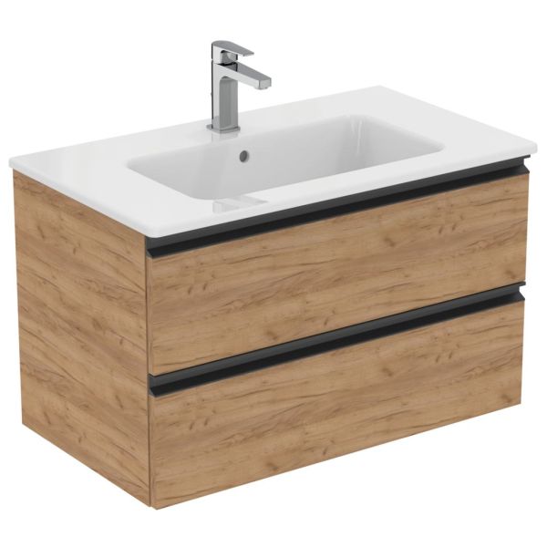 CONNECT E Umývadlo a skrinka pod umývadlo 81,5x47 cm, K8699PB