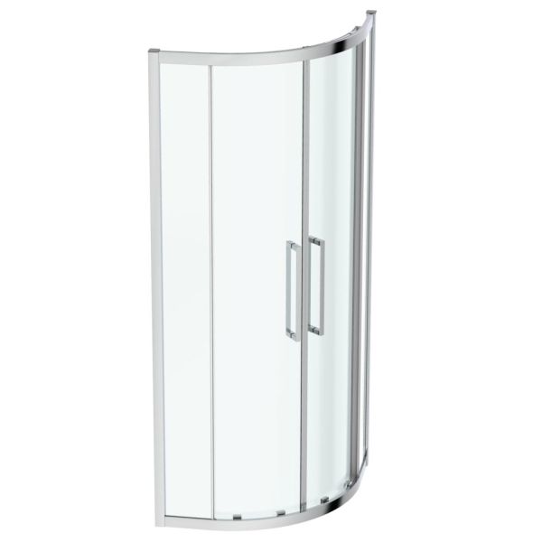 I.LIFE Sprchovací kút rohový vstup štvrťkruh 80x80 cm, T4933EO