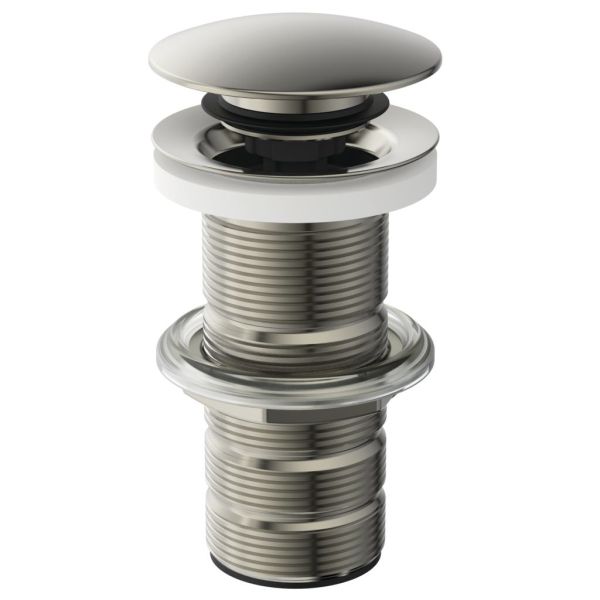 UNIV Click-clack uzatvárateľná garnitúra pre umývadla bez prepadu, farba Silver Storm, E1483GN