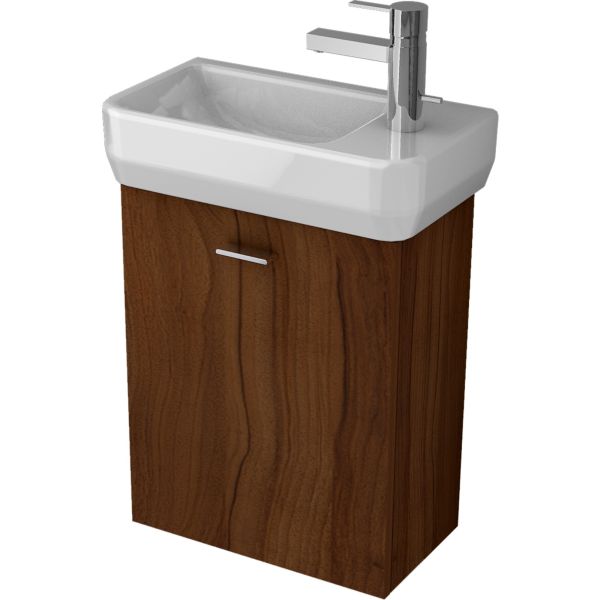 PACK ILIFE Umývadielko 45x25 cm Pravé, T458601 + ALFA Skrinka pod umývadielko 40x50x22 cm, TI0792ZE, PA0055ZE