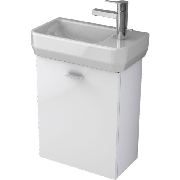 PACK ILIFE Umývadielko 45x25 cm Pravé, T458601 + ALFA Skrinka pod umývadielko 40x50x22 cm, TI0792ZW, PA0055ZW