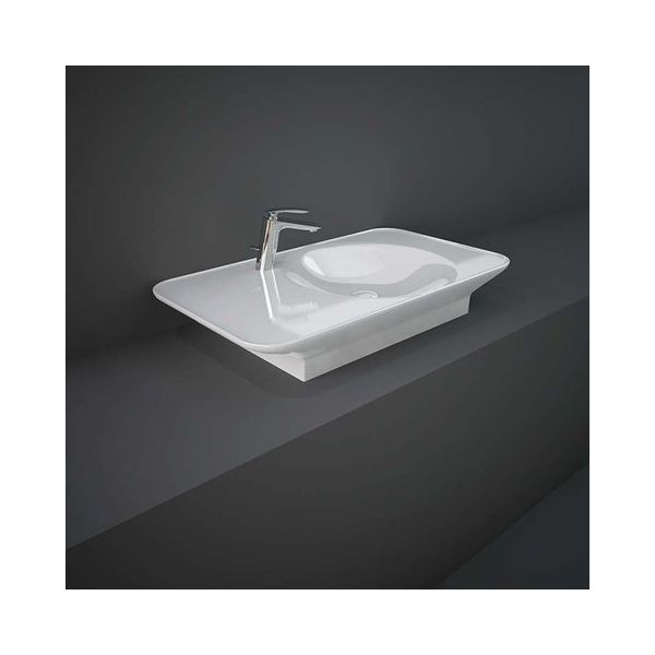 RAK VALET Umývadlo 92x50,5 cm, s odkladacou plochou vľavo,  VALWB09301AWHA