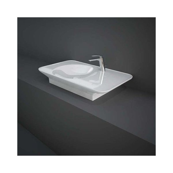 RAK VALET Umývadlo 92x50,5 cm, s odkladacou plochou vpravo,  VALWB09201AWHA