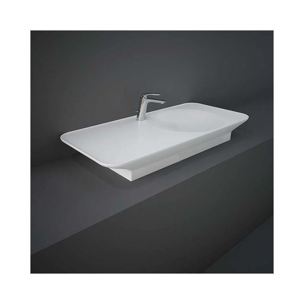 RAK VALET Umývadlo 112x50,5 cm, s odkladacou plochou vľavo,  VALWB11301.500