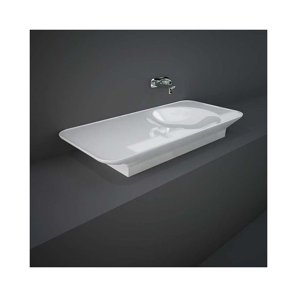 RAK VALET Umývadlo 112x50,5 cm, s odkladacou plochou vľavo,  VALWB11300AWHA