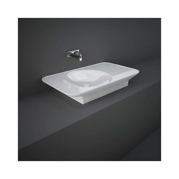 RAK VALET Umývadlo 92x50,5 cm, s odkladacou plochou vpravo,  VALWB09200AWHA