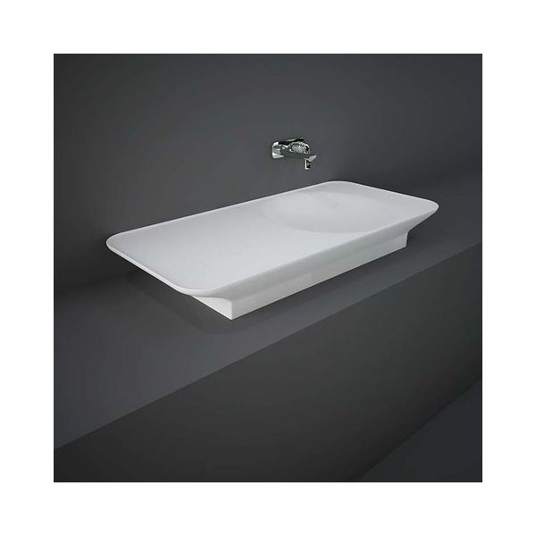 RAK VALET Umývadlo 112x50,5 cm, s odkladacou plochou vľavo,  VALWB11300.500