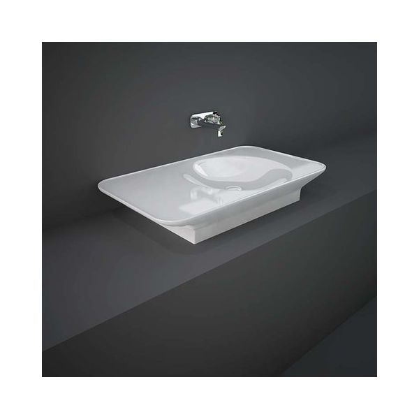 RAK VALET Umývadlo 92x50,5 cm, s odkladacou plochou vľavo,  VALWB09300AWHA