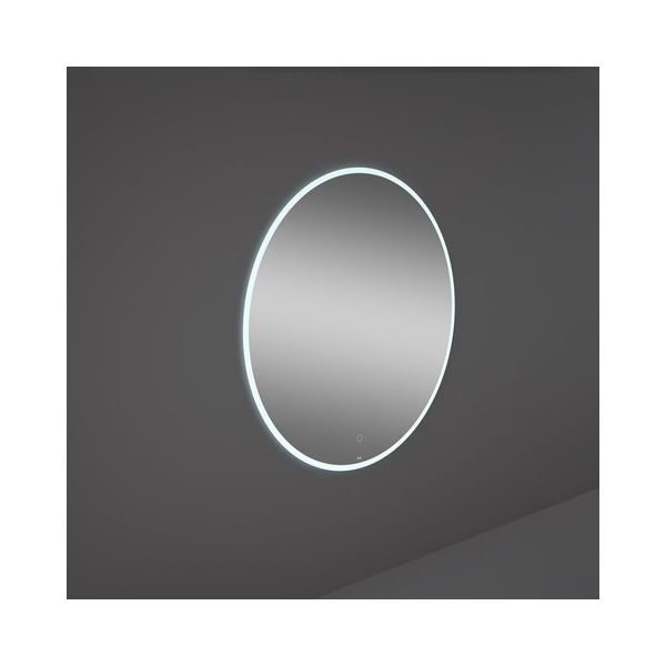 RAK JOY Zrkadlo Kruhové ø100 cm rám, s osvetlením, JOYMR10000LED