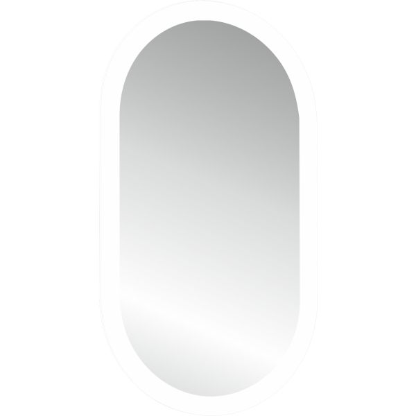 ZRKADLO Oválne 60x130 cm, s osvetlením  a  s ambientným podsvietením, W60130