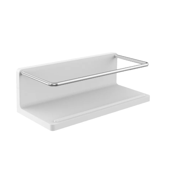 CUE Závesná polička so skrytým upevnením, 225x75x100 mm, farba biela, 434500100