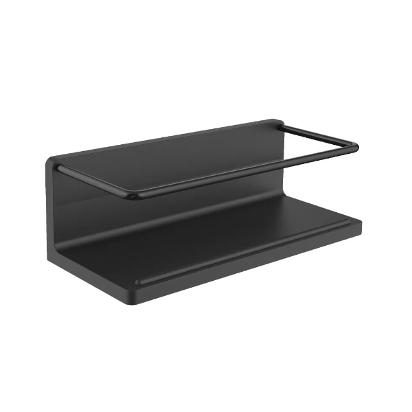 CUE Závesná polička so skrytým upevnením, 225x75x100 mm, farba čierna, 434513300