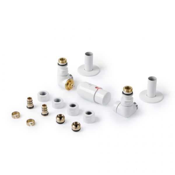 TERMA Termostatická sada ventilov K1v v bielom prevedení, K1v.B