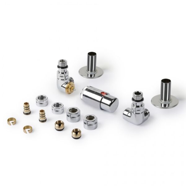 TERMA Termostatická sada ventilov K1v v chrómovom prevedení, K1v.CR