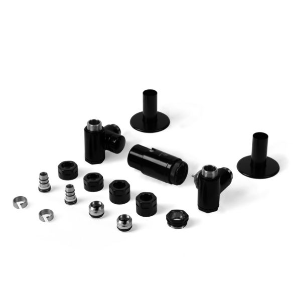 TERMA Termostatická sada ventilov K2i v čiernom prevedení, K2i.Č