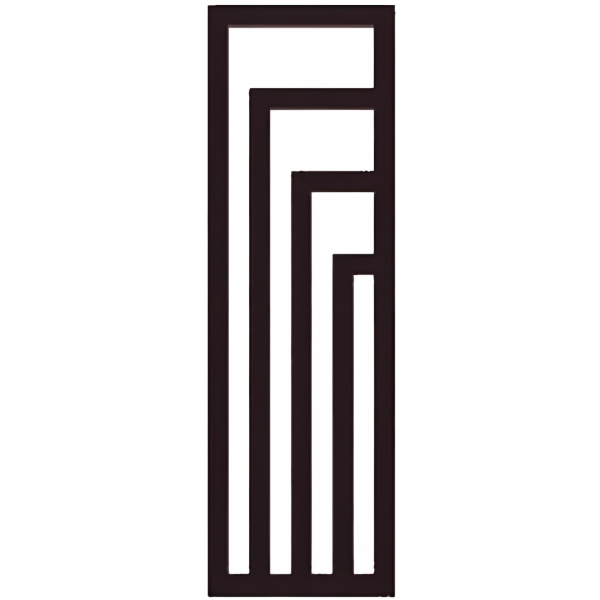 TERMA ANGUS radiátor 36x114 cm, vonkajšie pripojenie 320 mm, ANG36114