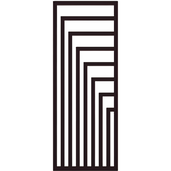 TERMA ANGUS radiátor 68x178 cm, vonkajšie pripojenie 640 mm, ANG68178