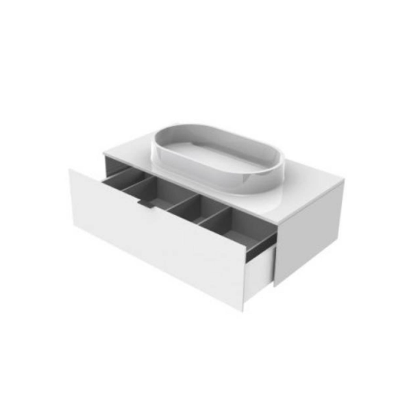 EMCO Umývadlo 68 cm so skrinkou bielou lesklou 102 cm, 958127411, 958151010