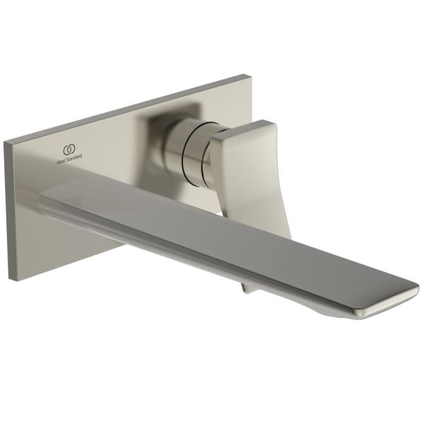 CONCA umývadlová batéria nástenná, Ušľachtilá oceľ, výtok 22 cm, diel 2, A7372GN