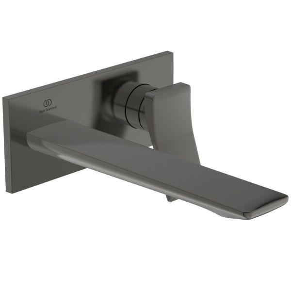 CONCA umývadlová batéria nástenná, magnetovo sivá, výtok 22 cm, diel 2, A7372A5