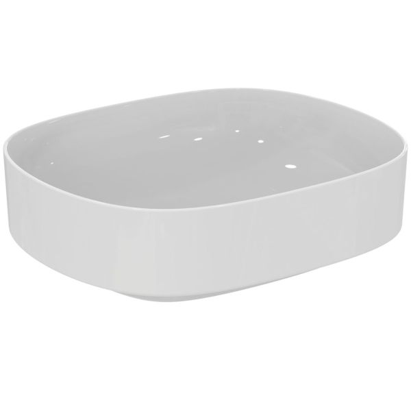 LINDA-X Umývadlo na dosku 45x38 cm bez prepadového otvoru, farba biela matná, T4400V1