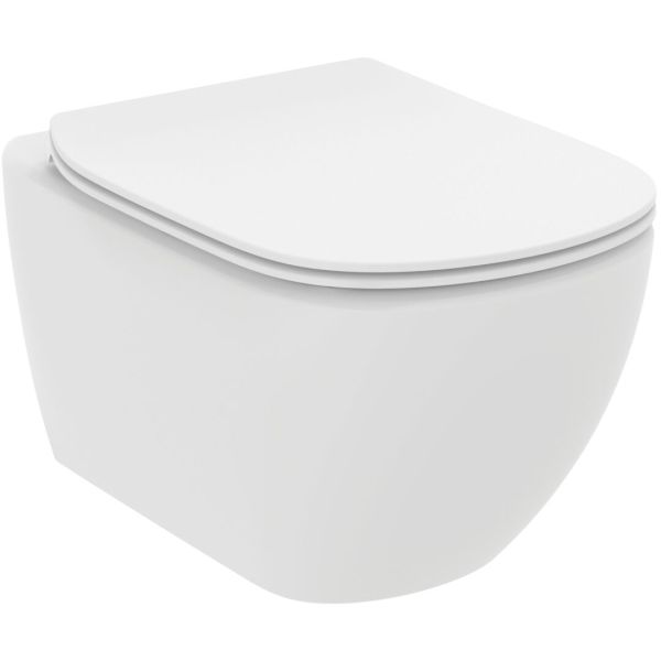 TESI AQUABLADE WC závesné 53x36 cm, T0079V1 + TESI WC sedadlo Slow-closing, T3527V1, T3546V1