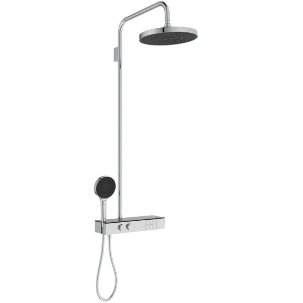 CERATHERM Solos Sprchový systém s termostatickou batériou s poličkou, A7882AA