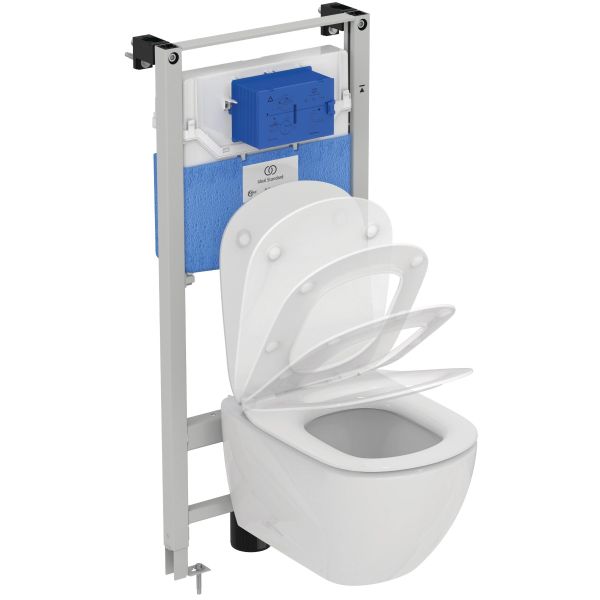 PACK, TESI AQUABLADE WC závesné 53x36 cm, T0079 + TESI WC sedadlo Slow-closing, T3527 + PROSYS120 podomietkový WC modul, R0204, R0094, T386801