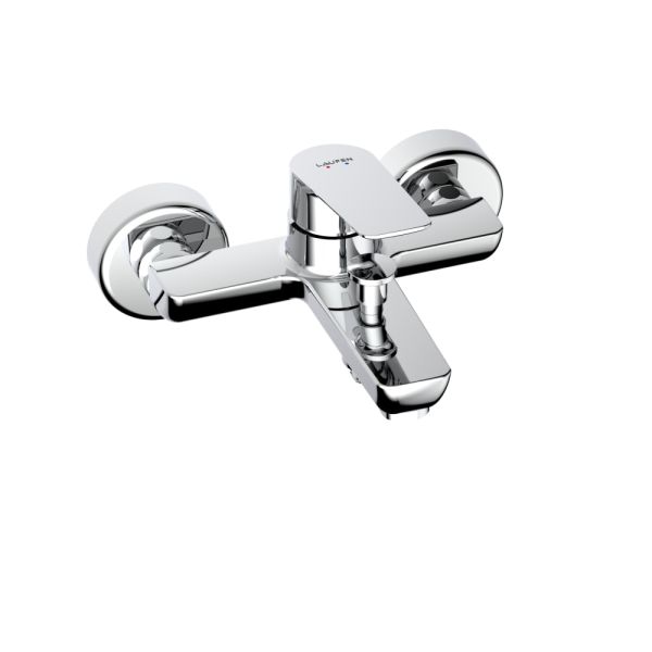 LAUFEN LUA|UMA-E Vaňová nástenná páková batéria, bez sprchového príslušenstva, Chróm 004, HF506860100600