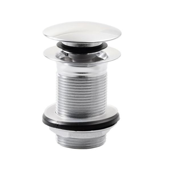 Click-Clack odpadová pileta bez prepadu veľká zátka, chróm, MSO, 84410P/16608