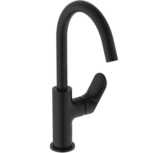 CeraLife O umývadlová batéria vysoká s otočným vývodom s click-clack odpadovou garnitúrou a flexibilnými hadicami, 3,85L/min., BE016XG