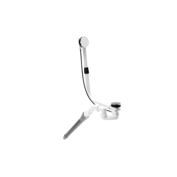 Bette Vaňový zápachový uzáver s mechanickým ovládaním (sifón), Ø 52mm, 725 mm, DN40 - flexibilná odpadová hadica, Chróm, B601-901