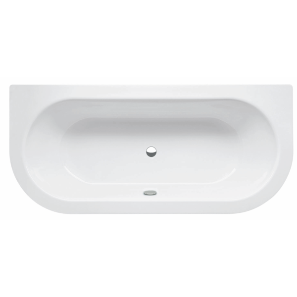 BetteStarlet I Silhouette voľne stojaca vaňa k stene z glazovanej titánovej ocele s povrchovou úpravou GlazePlus 1850x850x575 mm, Biela, 8320-000CWVVKPLUS