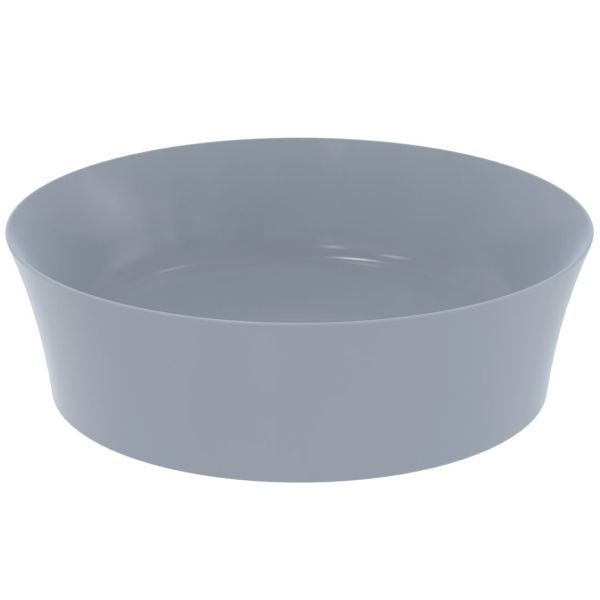 IPALYSS Umývadlo na dosku kruhové Ø40 cm bez prepadu, bez otvoru pre batériu, farba Púder, E1398X8