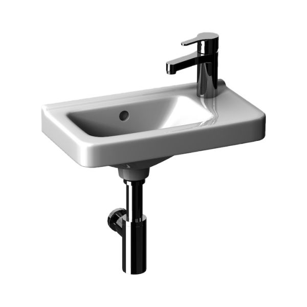 JIKA Cubito pure Asymetrické umývadielko, vrátane inštalačnej súpravy, pravé, H811424