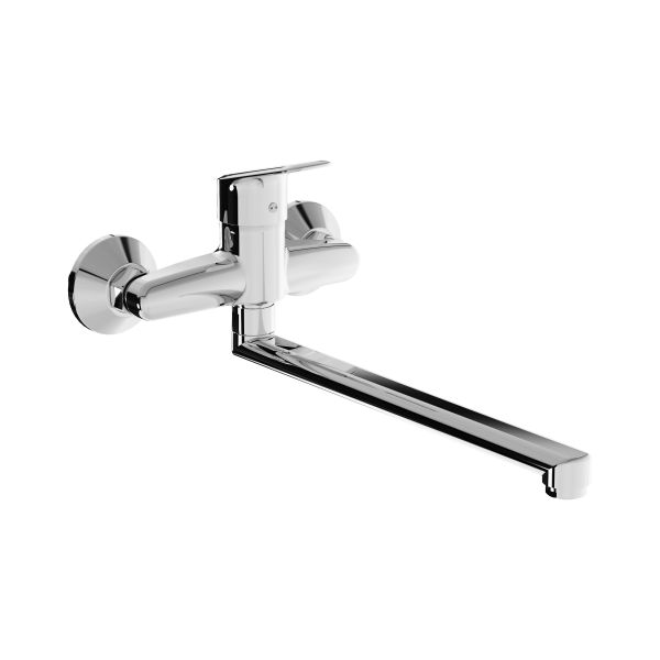 JIKA TALAS TRENDY Umývadlová nástenná batéria, ramienko 300 mm, Chróm, H3112E70042401